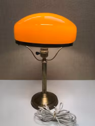 STRINBERGS LAMP, brass/glass, first half of the 20th century.