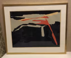 BENG LINDSTRÖM, litografi, " komposition" signerad samt numrerad 28/200.
