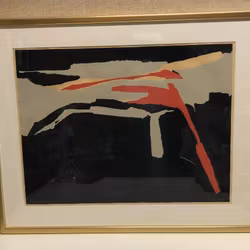 BENG LINDSTRÖM, litografi, " komposition" signerad samt numrerad 28/200.