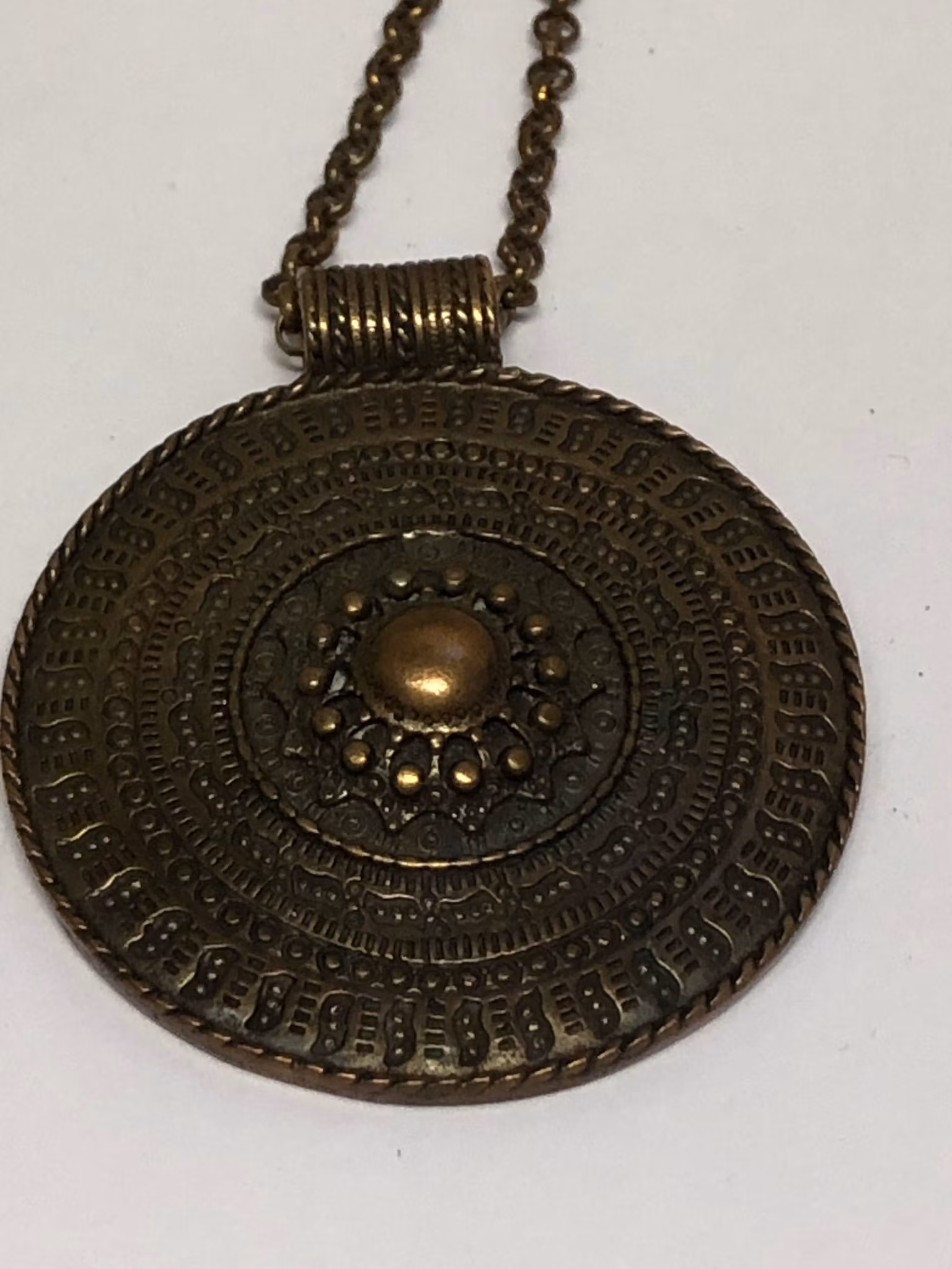 Bronze necklace Unsigned