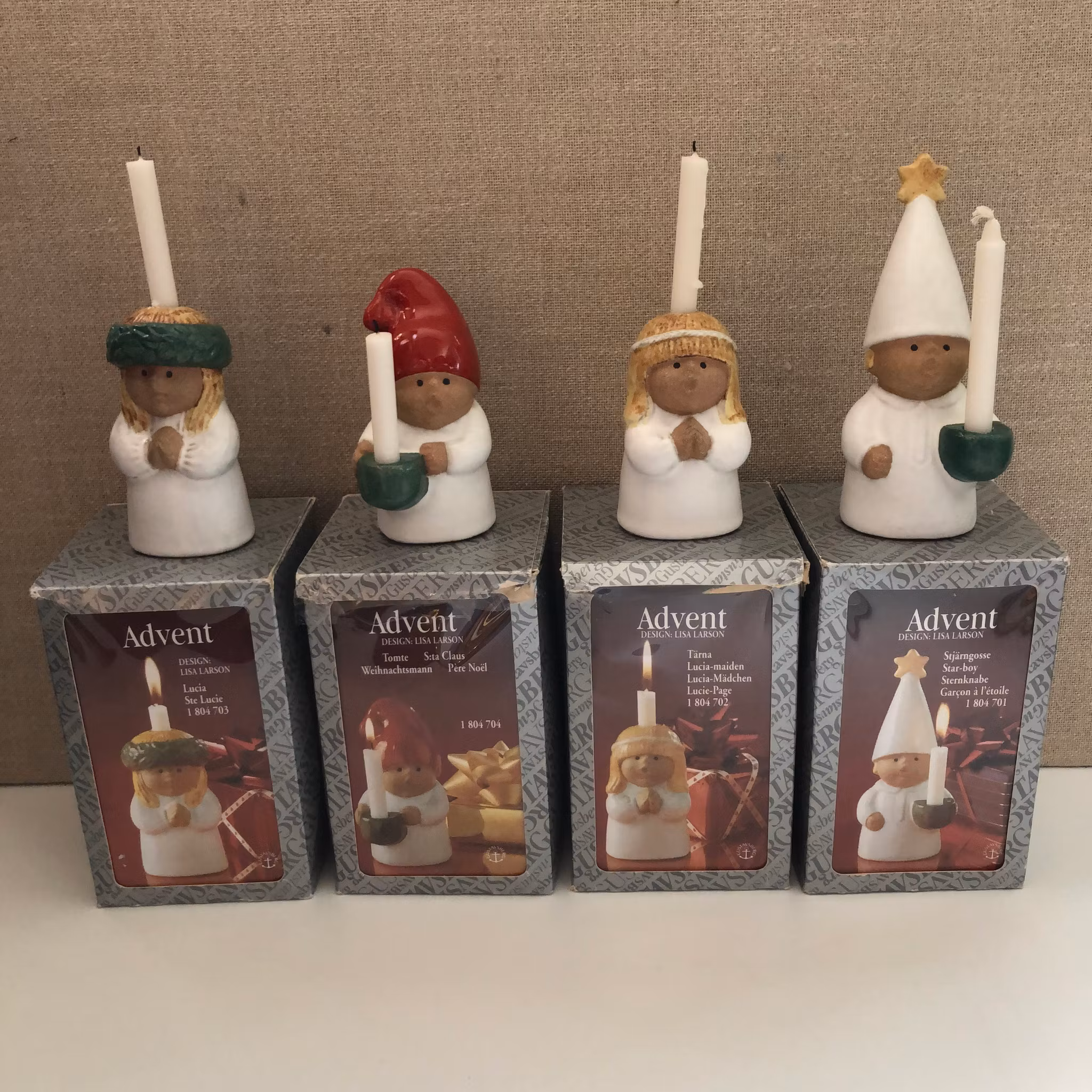 Figuriner Luciatåget "Advent" Lisa Larson Gustavsberg 1980-90tal