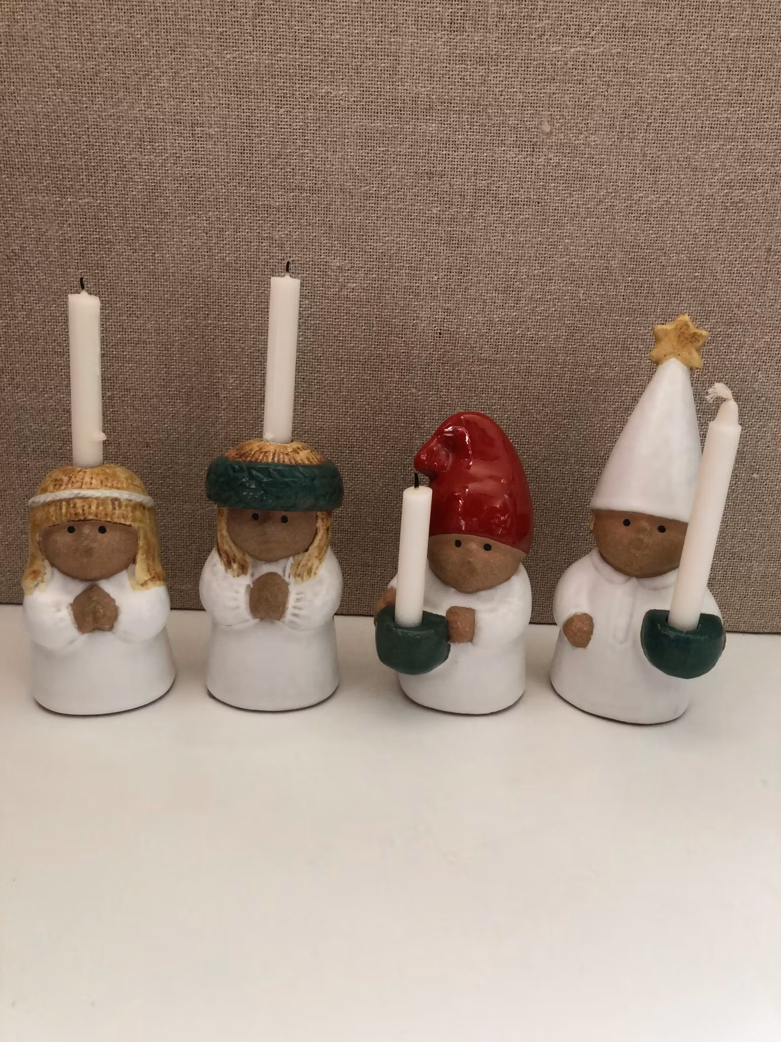 Figuriner Luciatåget "Advent" Lisa Larson Gustavsberg 1980-90tal