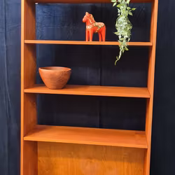 BOKHYLLA, teak, Bränntorps, 1960-tal.