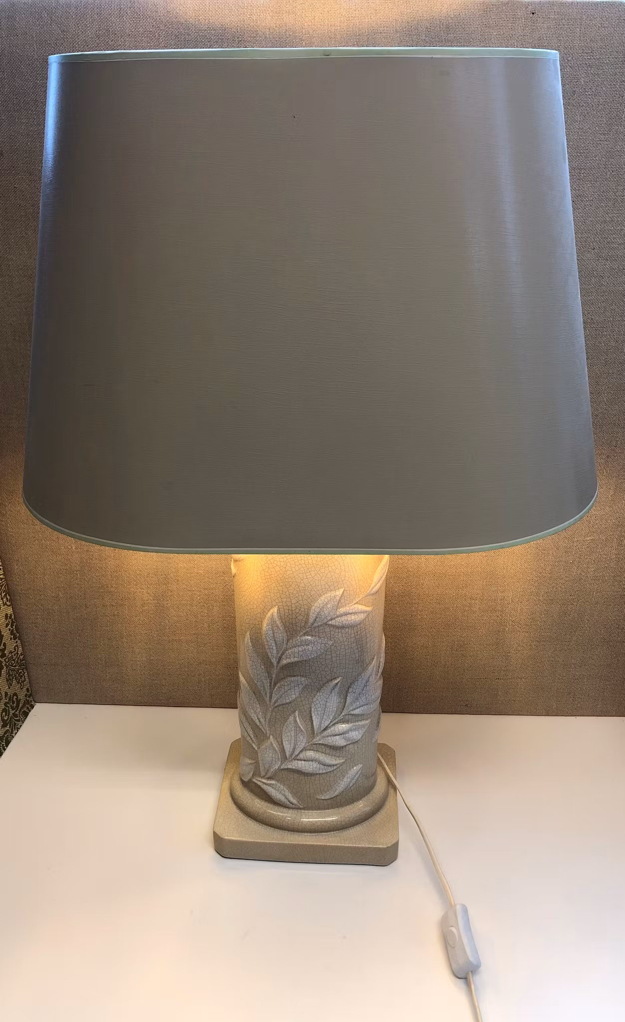 BORDSLAMPA, porslin, 1980-tal.