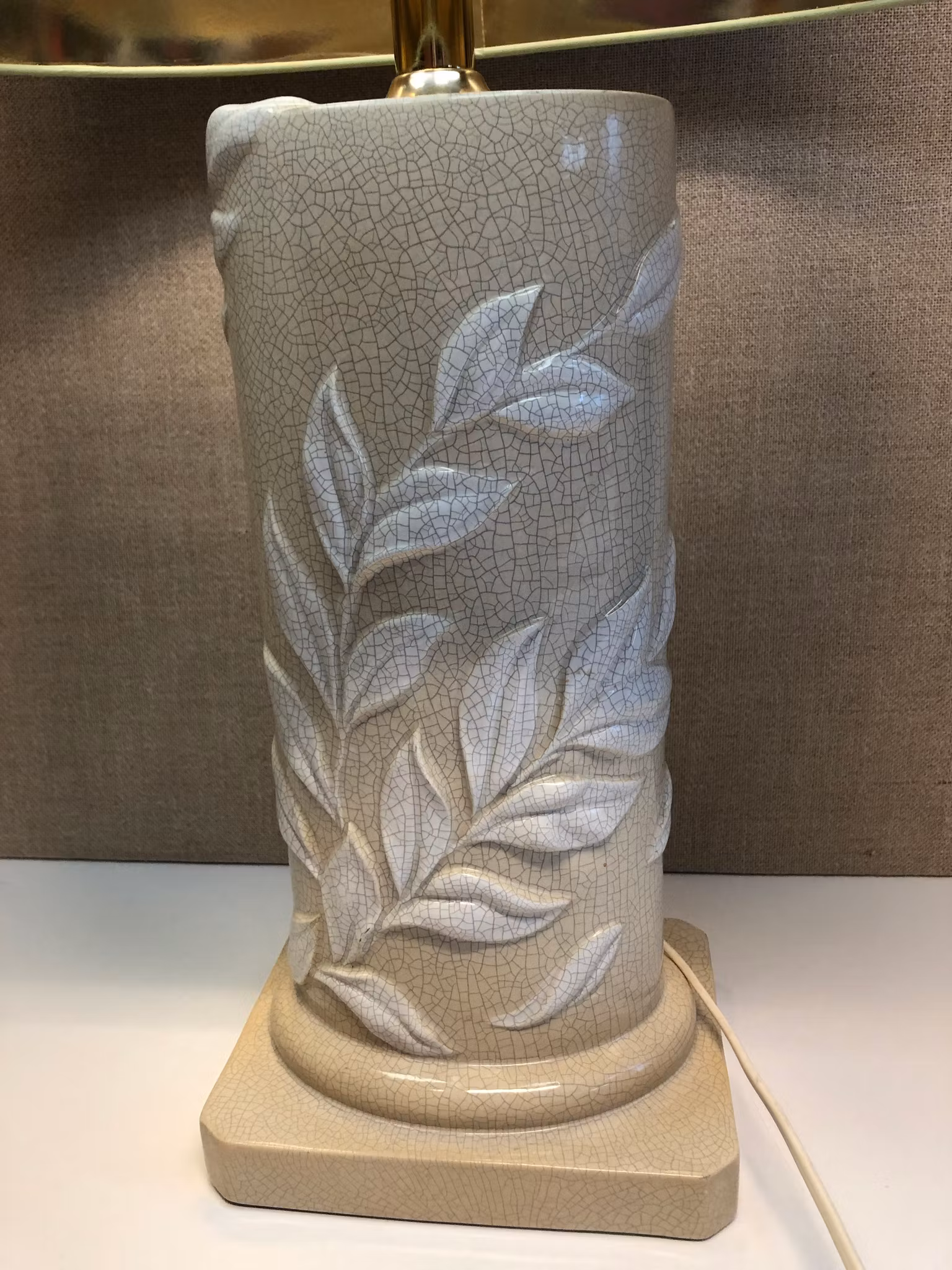 BORDSLAMPA, porslin, 1980-tal.