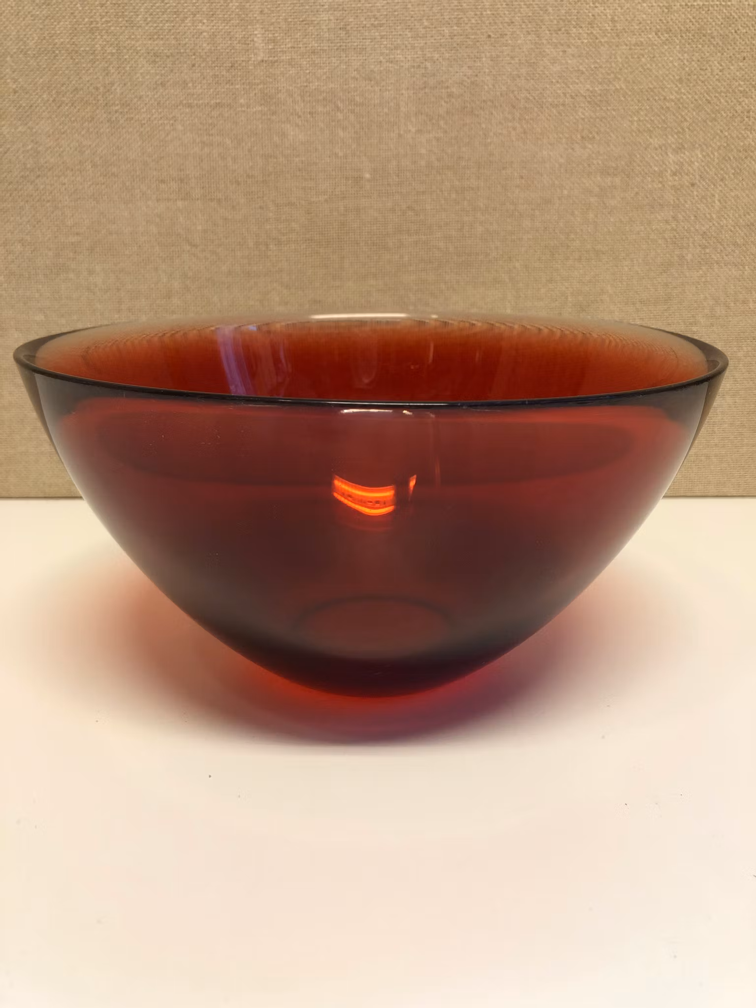 BOWL, glass, "Fuga", Sven Palmqvist, Orrefors.
