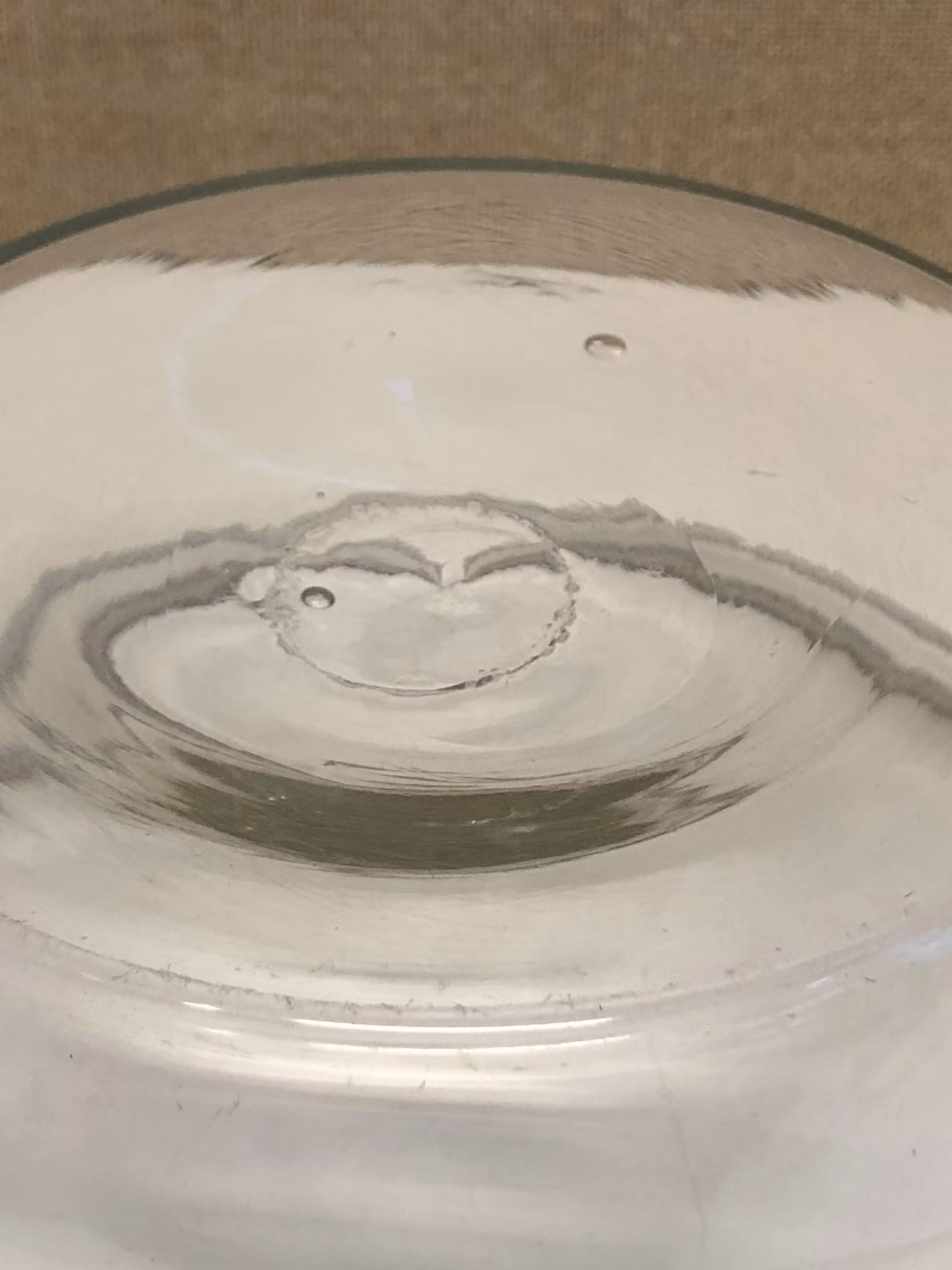 SPILLKUM, glas, handblåst, 18/1900-tal.