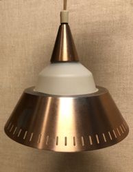 TAKLAMPA, glas, metall, 1960/70-tal.