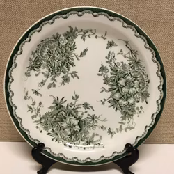 FÖRÄTTSTALLRIK, porslin, "Grön Anna", Rörestrand.