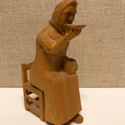 Copy SCULPTURE, wood, "Coffee Slurp" Paul Forsgren, Torrböle Nordmaling.