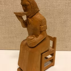 Copy SCULPTURE, wood, "Coffee Slurp" Paul Forsgren, Torrböle Nordmaling.
