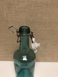 BOTTLE, glass, Årnäs, patent cork, 20th century.