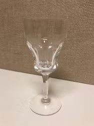 WHITE WINE GLASS "Nya Alma" Kosta, Elis Berg, crystal, 20th century.