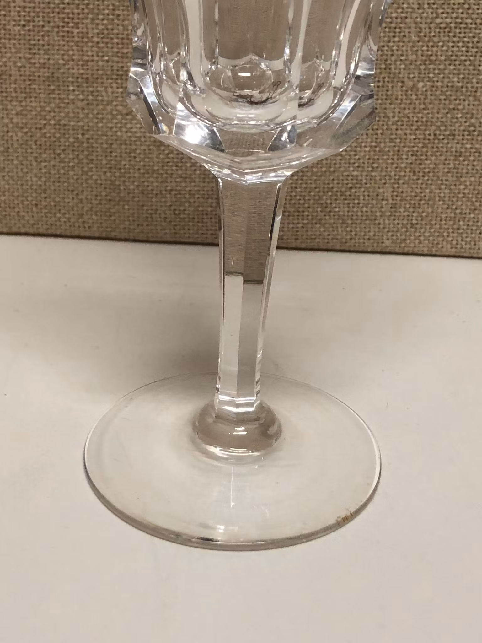 VITVINSGLAS "Nya Alma" Kosta, Elis Berg, kristall, 1900-tal.