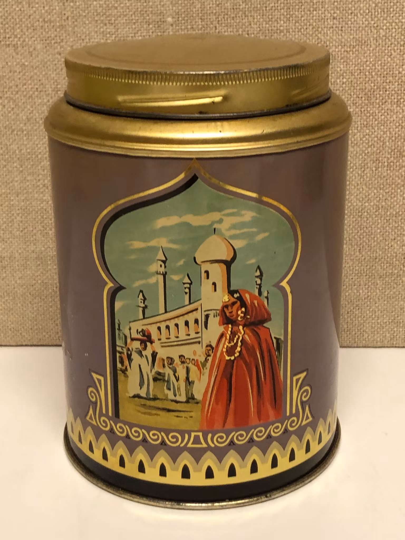 KAFFEBURK, plåt, Skånskans Kaffe, 1900-talets första hälft.