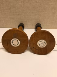 BORDSLAMPOR, ett par, teak, Markslöjd AB Kinna, Sweden, 1950/60-tal.