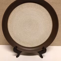 FOOD PLATE, stoneware, "Karat" Ikea, England.