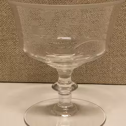 CHAMPAGNESKÅL, glas, 1900-talets första hälft.