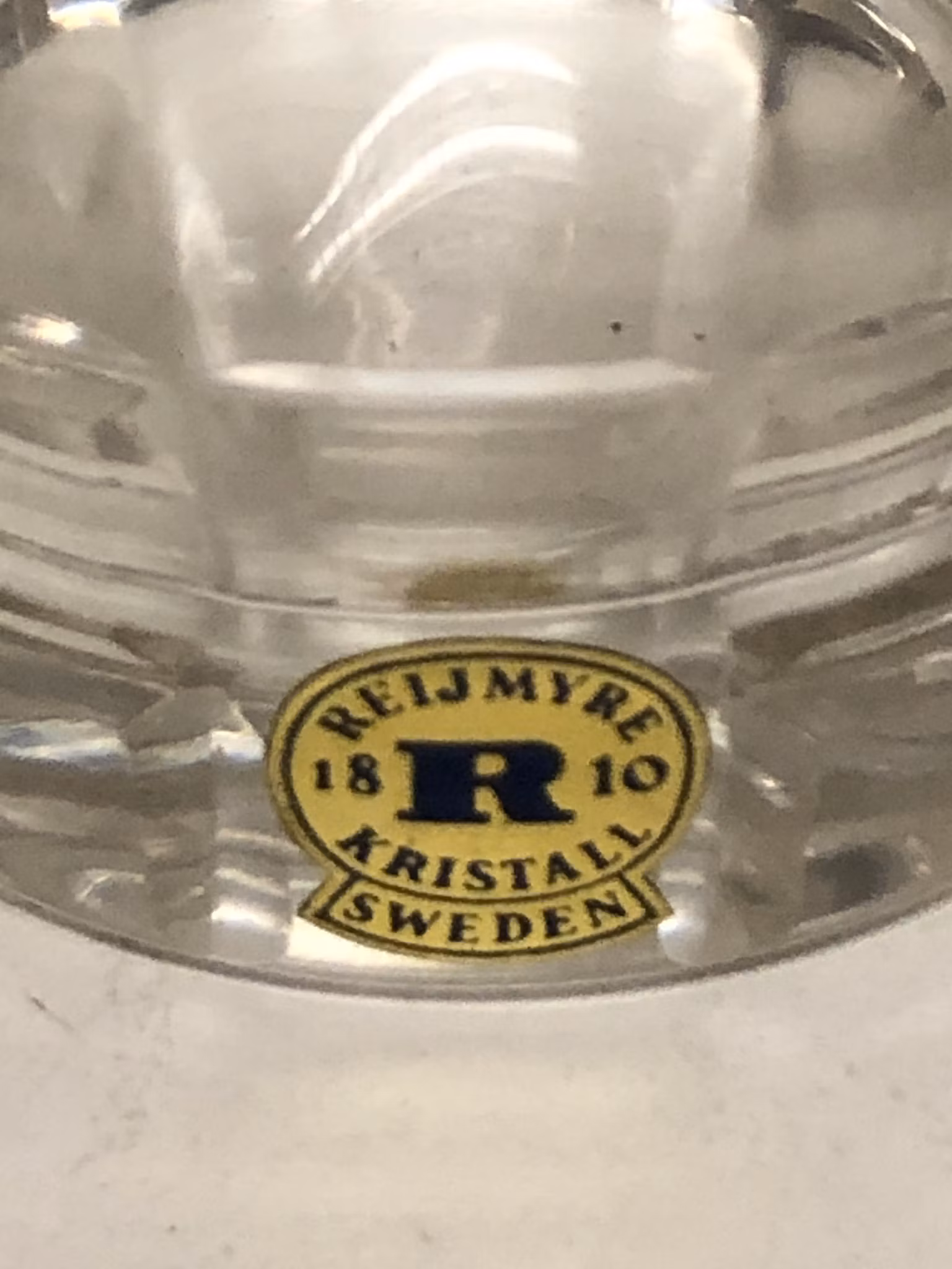 WHISKYGLAS, kristall, K-333, Paul Kedelv, Reijmyre.