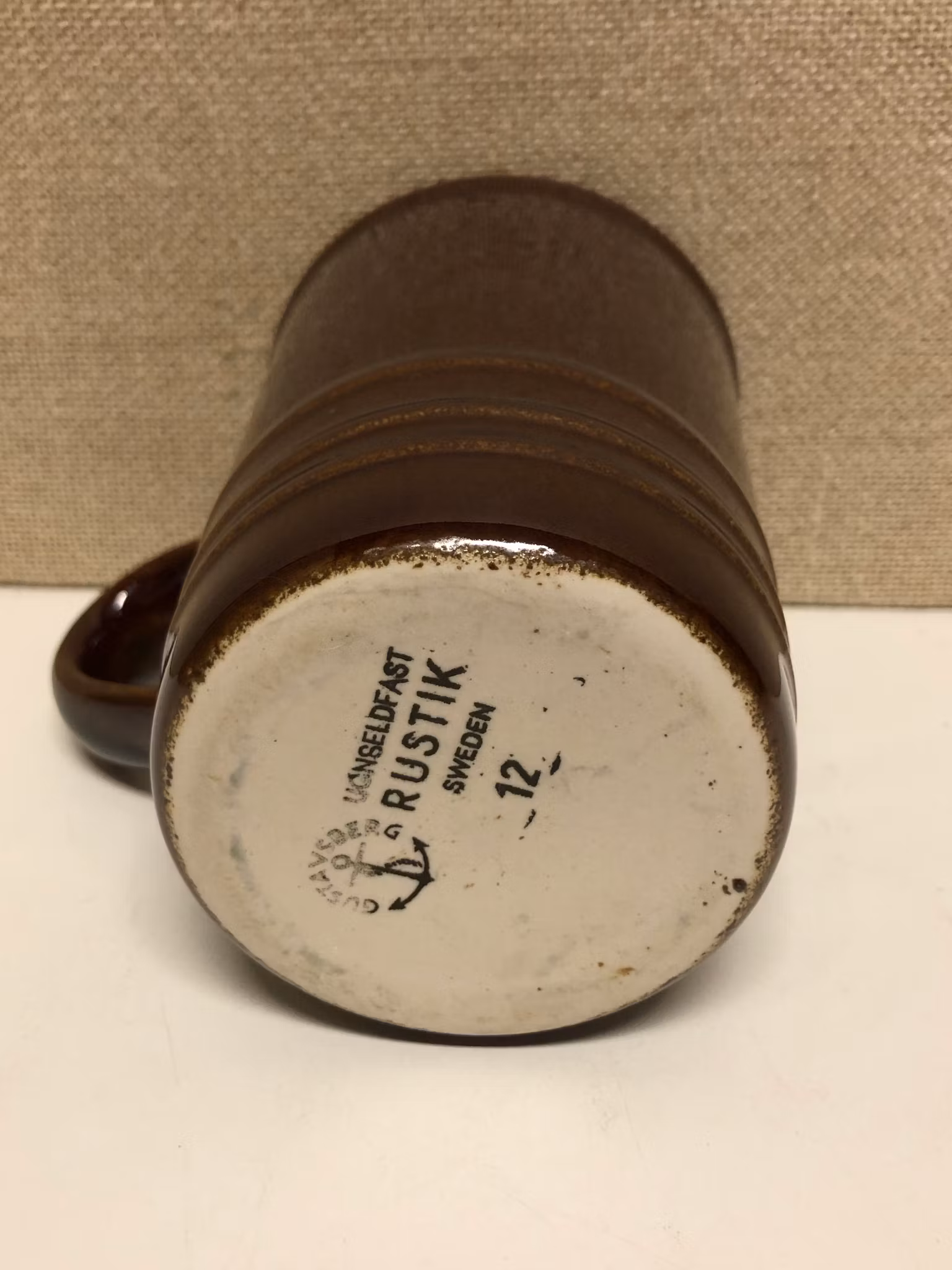 MUGG, porslin, "Rustik", Britt-Louise Sundell, Gustavsberg
