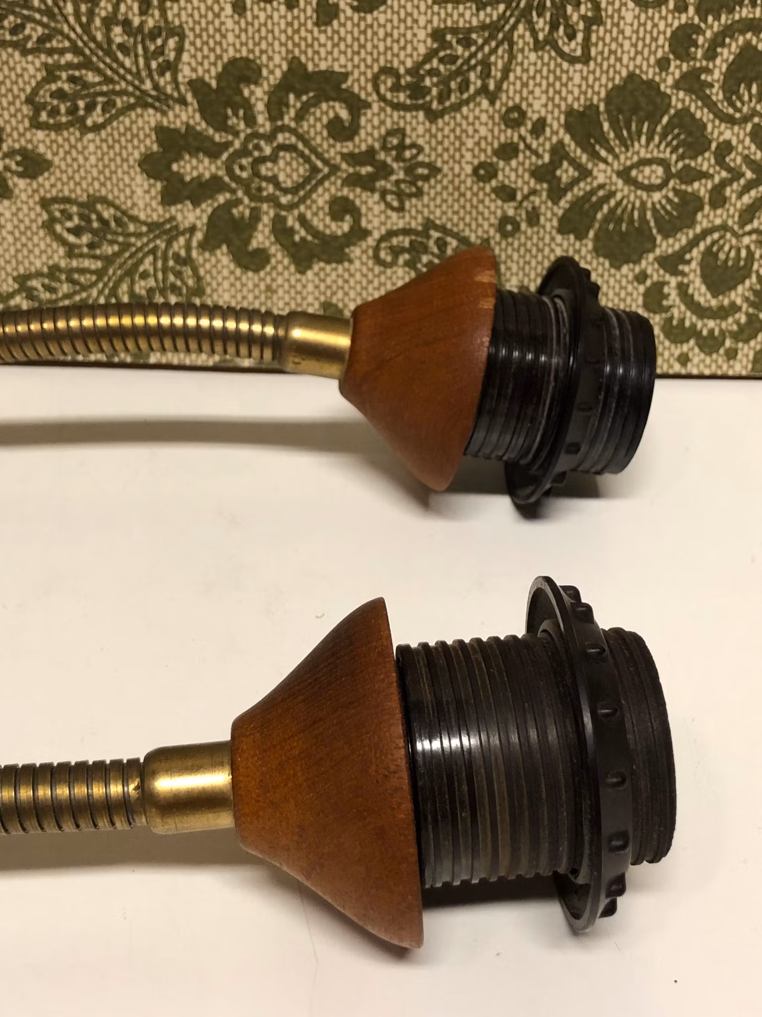 VÄGGLAMPA, teak/metall, E-A No. 195 2, 1950/60-tal.