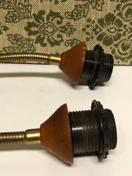 VÄGGLAMPA, teak/metall, E-A No. 195 2, 1950/60-tal.