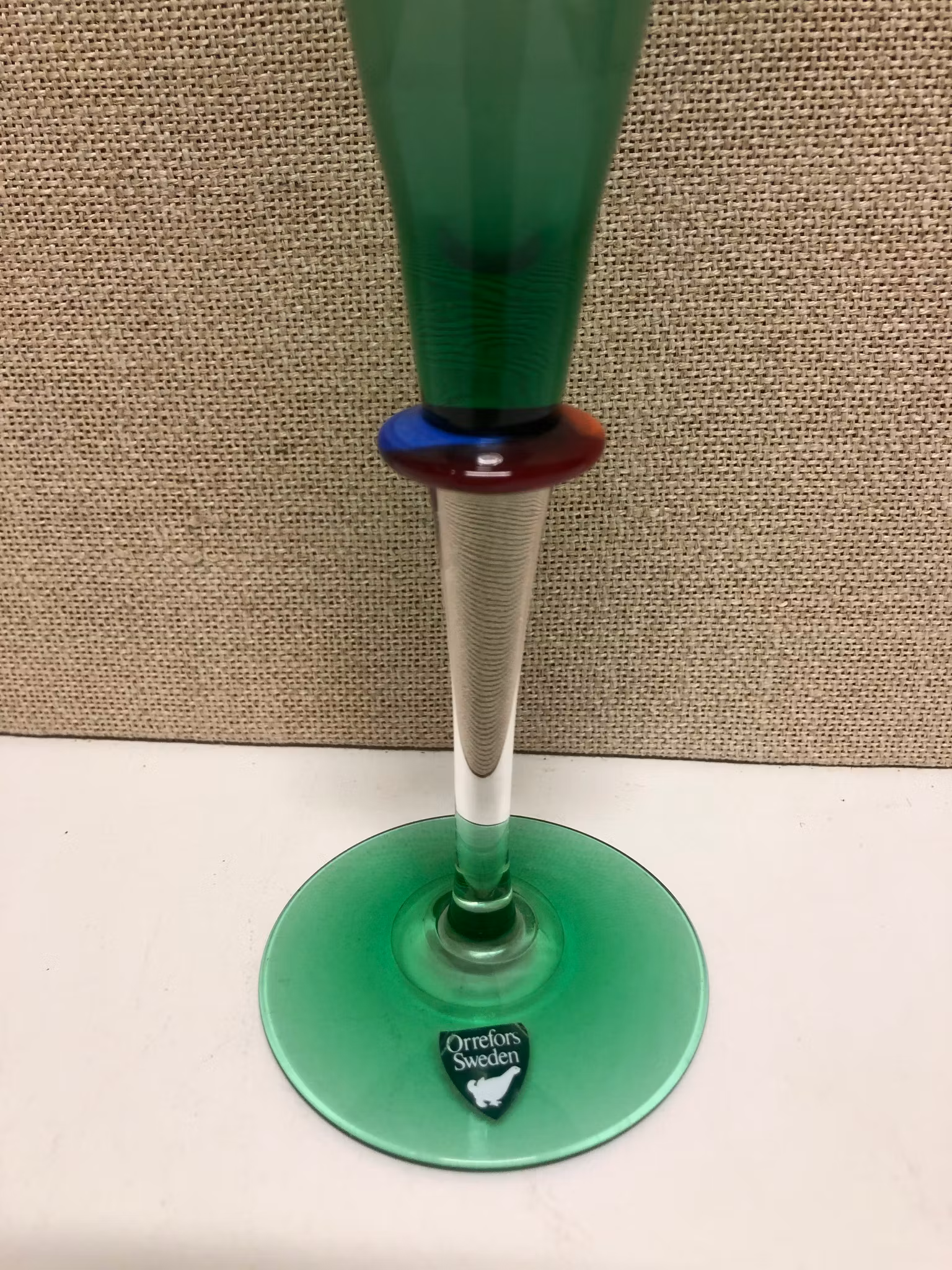 ERIKA LAGERBIELKE. Champagneglas, "Pepperoni", Orrefors.