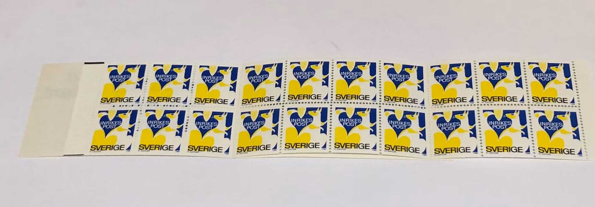 20 RABATT-FRIMÄRKEN, postfriskt, för brev, inom Sverige.