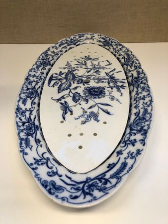 FISH DISH, porcelain, "Perl", Rörstrand