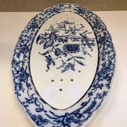 FISKFAT, porslin, " Perl ",  Rörstrand 1800-1900-tal