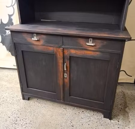 SHOWCASE, painted pine, early 20th century.