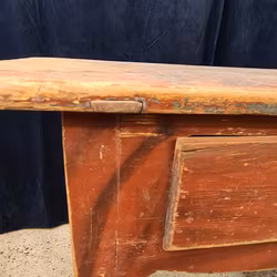 BORD, bemåd furu, allmoge, 1800-tal.