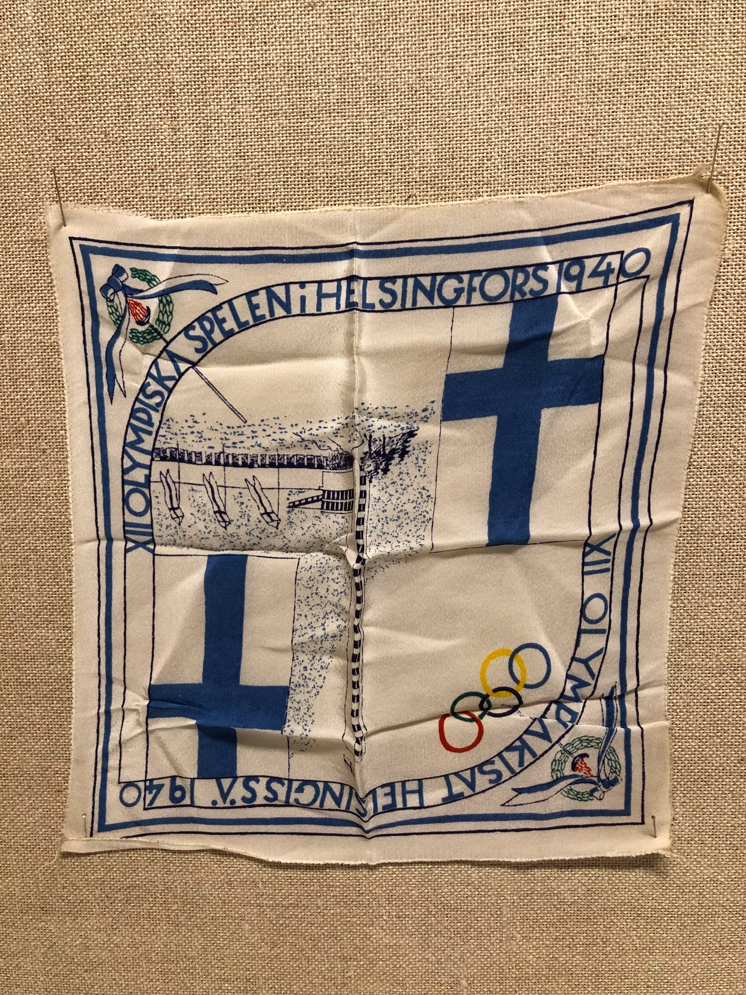 NÄSDUK, siden, Olympiaden Helsingfors Findland, 1940.