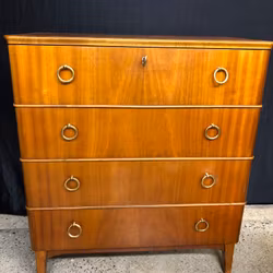 BYRÅ, mahogny, Swedish Modern, Svensk Möbelindustri AB, 1940/50-tal.