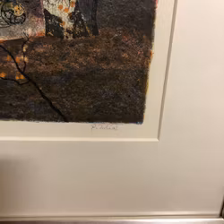 PER JULIUS. Insjölandskap, färglitografi, signerad samt numrerad 258/360.