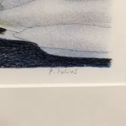 PER JULIUS. Vinterlandskap, färglitografi, signerad samt numrerad 258/360.