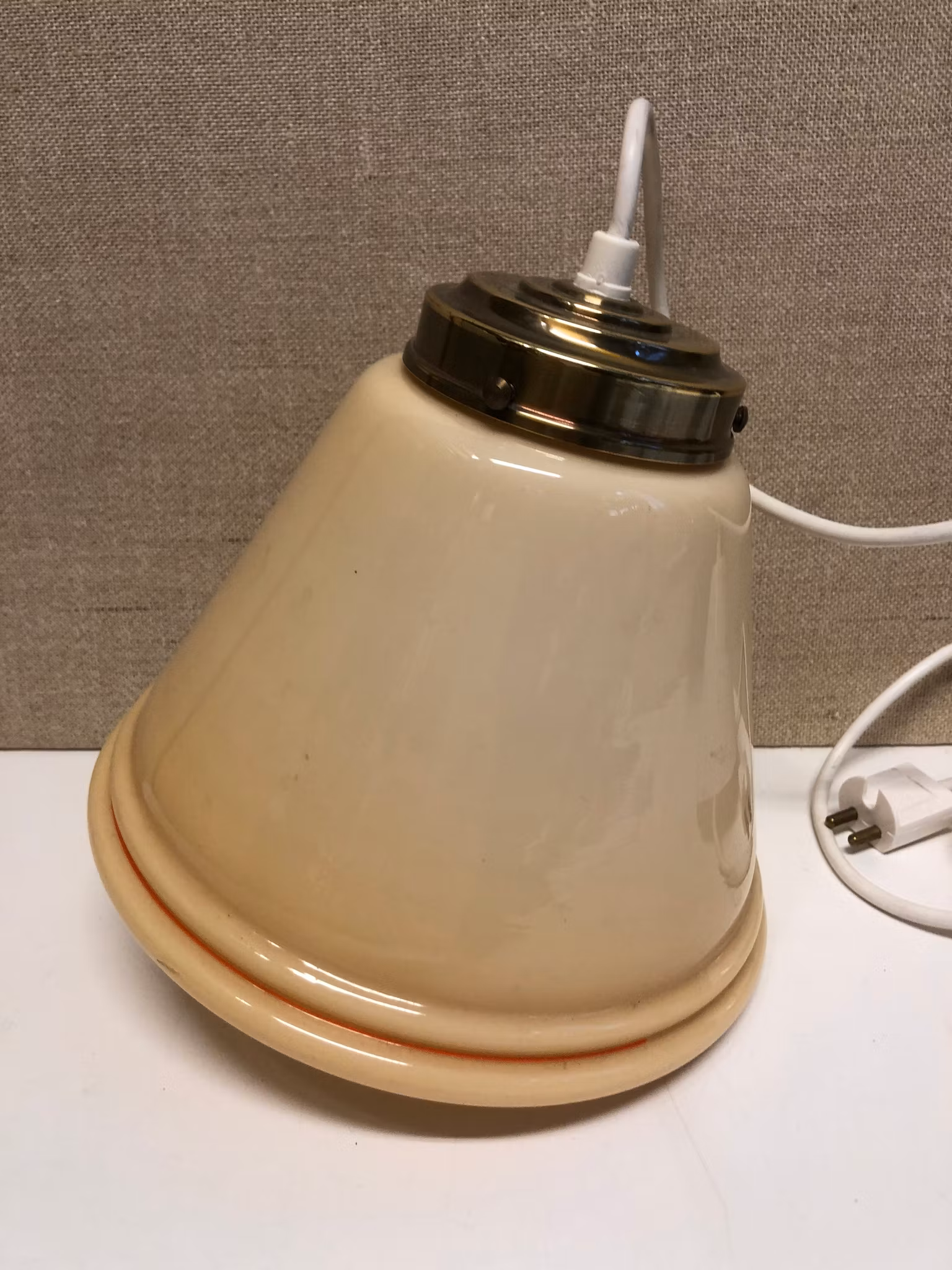 TAKLAMPA, glas/metall, Art Deco, 1930/40-tal.