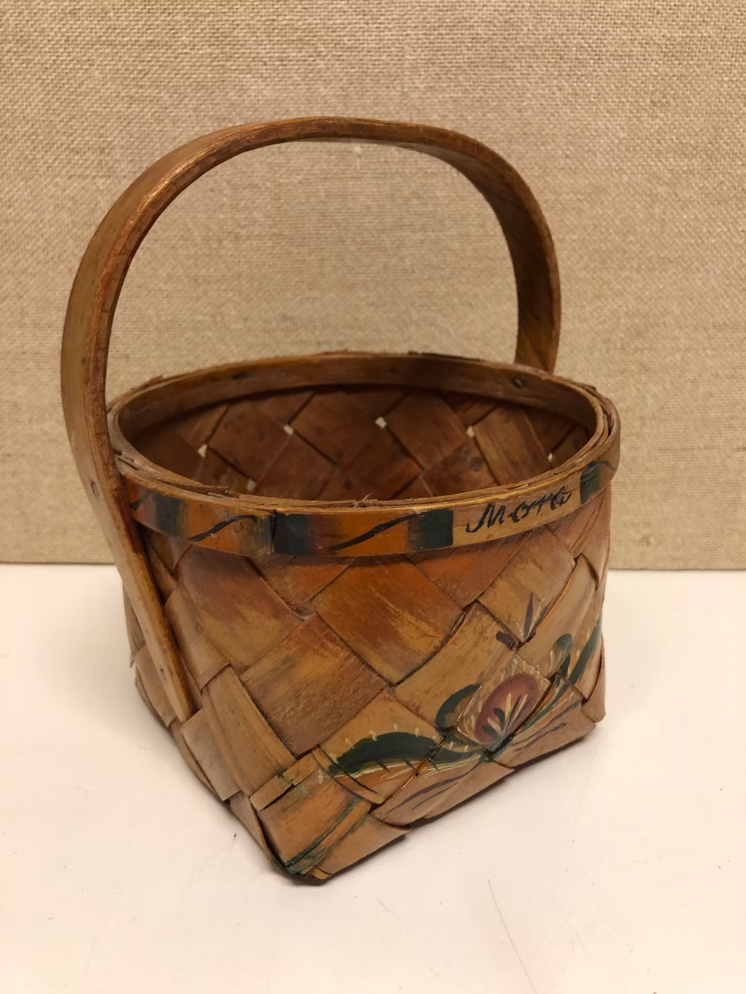 SPÅNKORG, bemålad, Mora, 1900-talets första hälft.