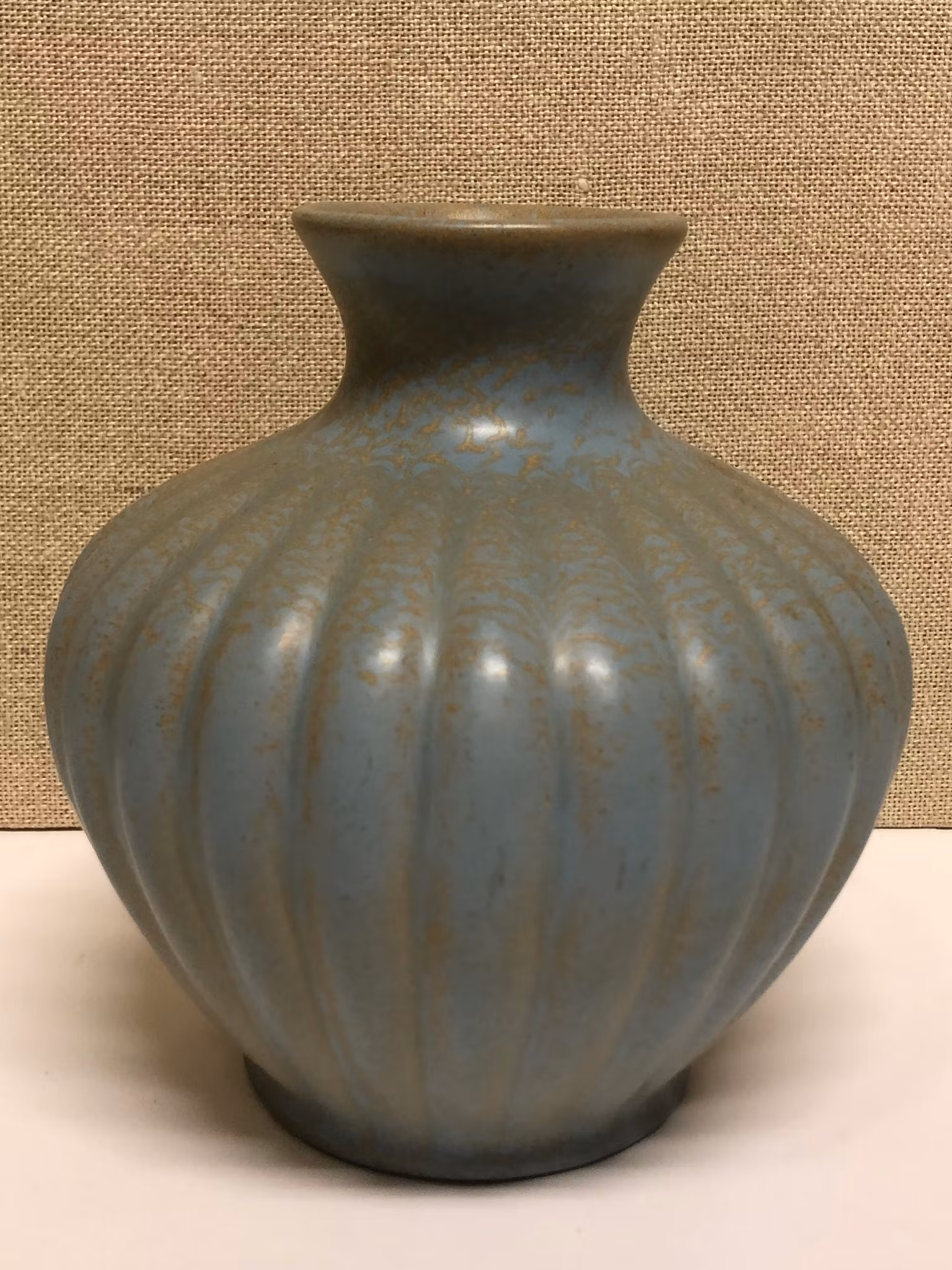 EWALD DAHLSKOG, Vas, stengods, "Turkos",  Bo Fajans, 1930-tal.