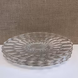 DISPLAY DISHES, 4 pieces, pressed glass, 1900s.