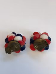 ÖRHÄNGEN, clips, plast, vintage 1950-60-tal