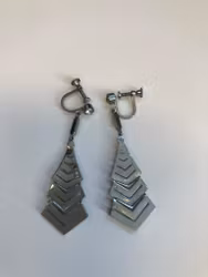 ÖRHÄNGEN, metall, vintage, art deco, 1920-40tal