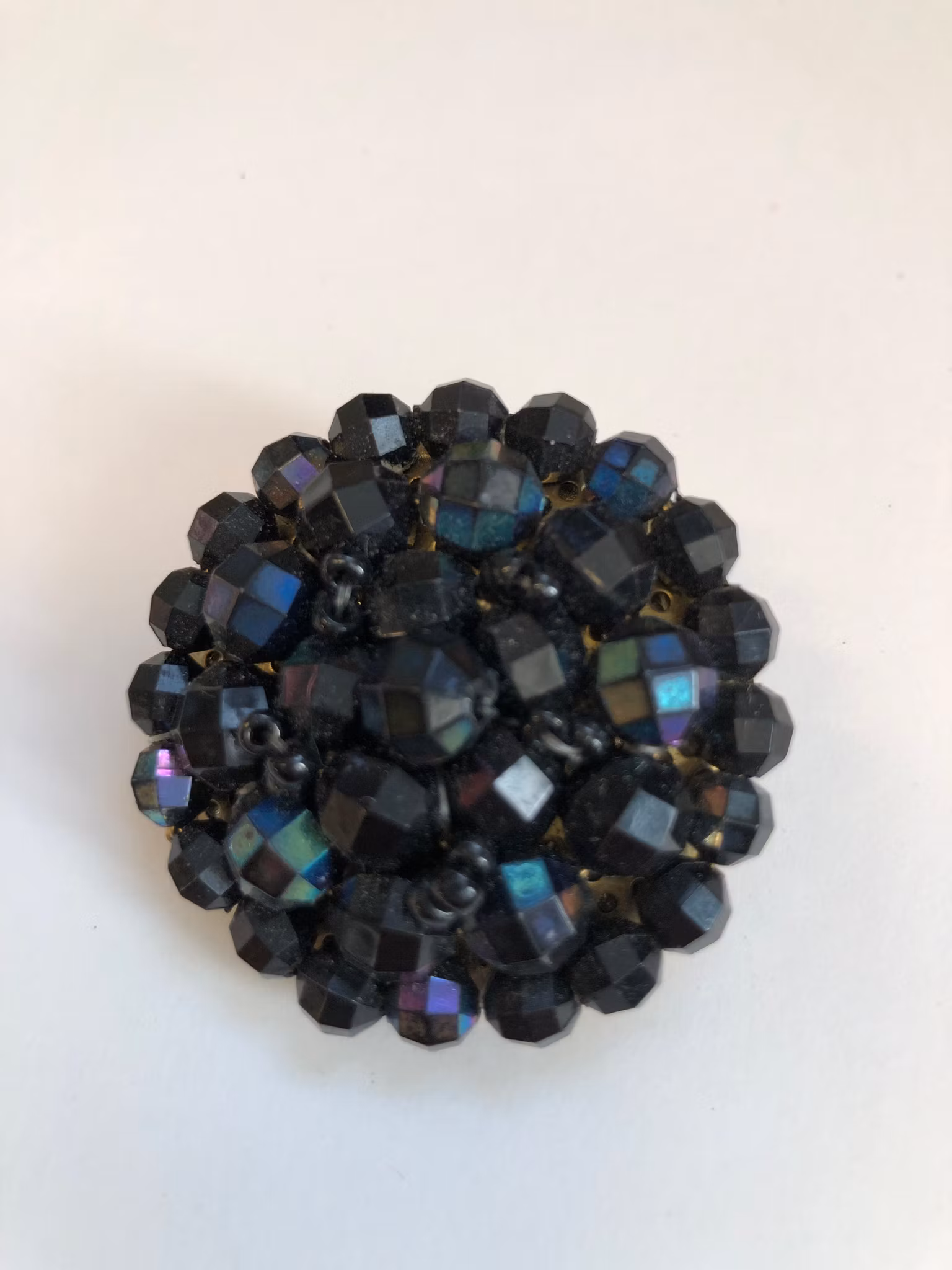 BROSCH, plast, metall, vintage, 1960-tal