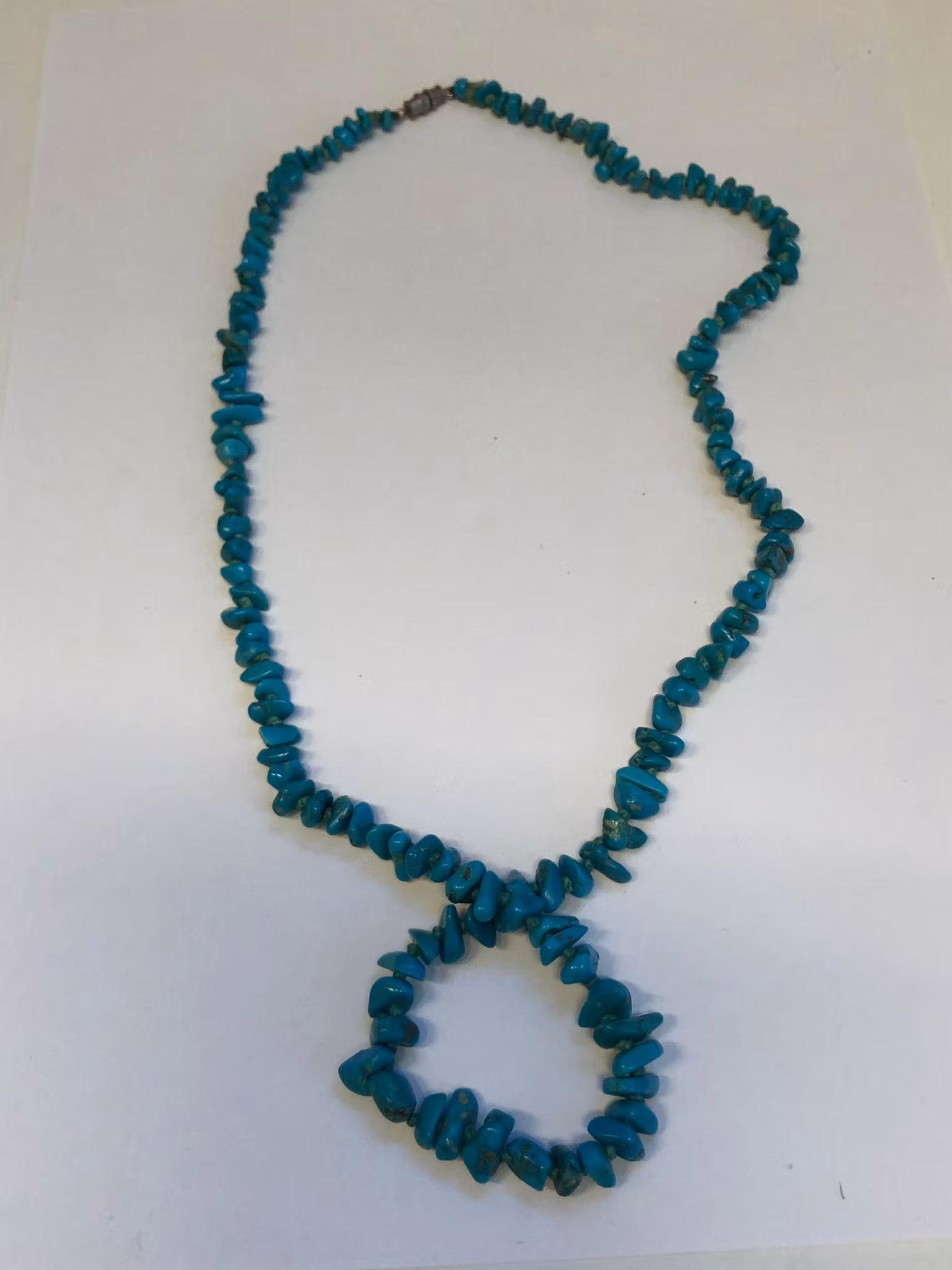 HALSBAND, turkoser, Stenmaterial, Vintage 1900-tal