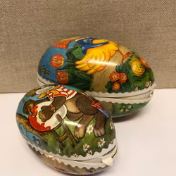 PÅSKÄGG 2 st. papper, made in GDR, 1900-talets mitt.