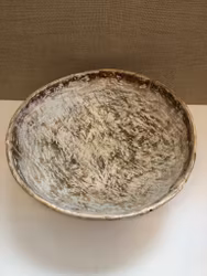 WOODEN BOWL, painted, peasant, first half of the 19th century.