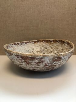 TRÄSKÅL, bemålad, allmoge, 1800-talets första hälft.