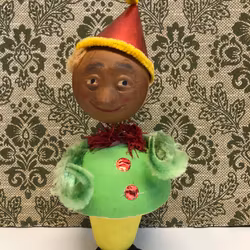 PÅSKFIGUR/GODISGÖMMA, papper, 1950/60-tal.