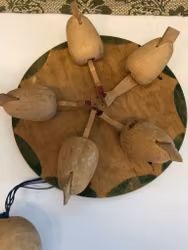 LEKSAK, trä, pickande höns, 1930/40-tal.
