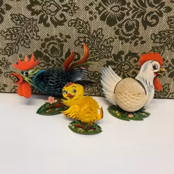 TUPP, HÖNA, KYCKLING, papper, Danmark, 1900-talets mitt.